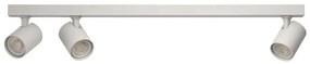 Plafoniera liniara alba cu 3 spoturi EXO 3, 70cm
