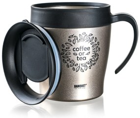 Banquet Cană termică de călătorie TAZZA 330 ml,bej