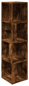 Dulap coltar, stejar fumuriu, 33x33x132 cm, lemn prelucrat 1, Stejar afumat, 33 x 33 x 132 cm