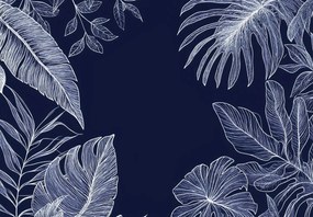 Fototapet - Linii de frunze tropicale (147x102 cm)