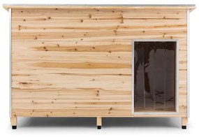 SCHLOSS WUFF, cușcă pentru câine, Dimensiune L, 110 x 80 x 80 cm, izolata, lemn