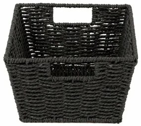 Coș împletit manua Compactor ETNA, 31 x 24x 14 cm, negru