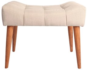 Taburet tapițat New Cool - Cream