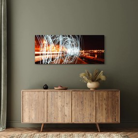 Tablou cu valuri de lumini (120x50 cm)