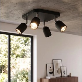Spot LED TOP 4xGU10/10W/230V negru