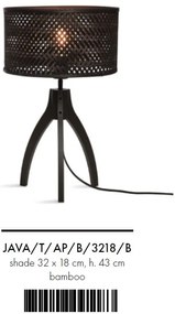 Veioza eco din bambus Java 3-pt bl/3218, bl