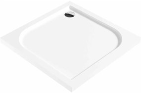 Cadita dus patrata Deante Cubic alb 80x80 cm