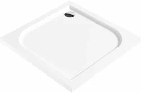 Cadita dus patrata Deante Cubic alb 80x80 cm
