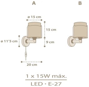 Aplică pentru copii BABY CHICK 1xE27/15W/230V Dalber 76879