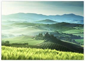 Tablou pe sticlă - Toscana, Italia (70x50 cm)