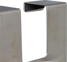 Cuier de ușă argintiu mat din metal 13 cm – Casa Selección