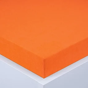 Cearşaf cu elastic frotir EXCLUSIVE portocaliu 90 x 200 cm