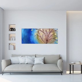 Tablou - Copac în fața soarelui (120x50 cm)