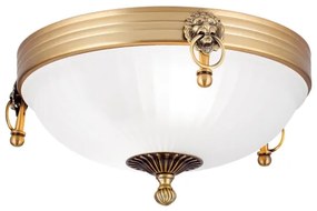 Plafonieră Orion DL 7-522/31 ROCCA 2xE27/60W/230V d. 31 cm bronz/alb