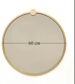 Oglindă Gold Metal Çerceve Yuvarlak Ayna A708