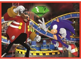 Puzzle Trefl Sonic Călătorie în aventură, 4în1(35, 48, 54, 70 bucăți)