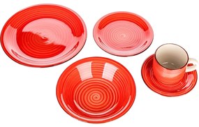 Set de masă Banquet Spiral Red 30 de piese