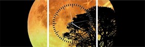 Tablou cu umbre în lumina lunii (cu ceas) (90x30 cm)