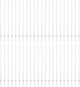 vidaXL Stâlp de gard. 44 pcs Argintiu 200 cm Oțel