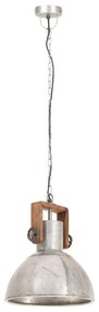 Lampa suspendata industriala, 25 W, argintiu, rotund, 30 cm E27 Argintiu,    30 cm, 1