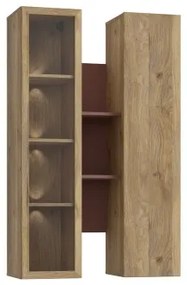 Poliță de perete INAR, stejar maro