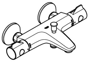 GROHE 34567000 - Baterie termostatată pentru cadă GROHTHERM 800 DN 15, crom lucios