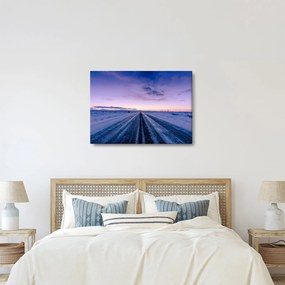 Tablou - autostrada iarna (70x50 cm)