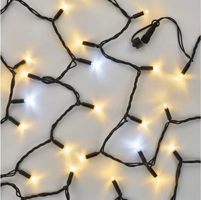 Ghirlandă conectabilă 100xLED/10m IP44 alb rece/alb cald negru