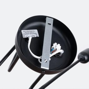 Lustră aplicată Sollux SL.1472 LOOP 2xE27/15W/230V negru