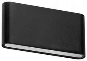 Aplica LED de perete exterior ambientala IP54 CREMONA M negru