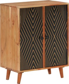vidaXL Servantă, 60x35x74 cm, lemn masiv de acacia