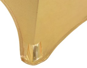 Huse elastice de masa, 2 buc., auriu, 80 cm 2, Auriu, 80 cm