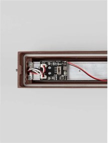 Aplica exterior corten liniara 50cm IP65 LED CCT PRISMATIC