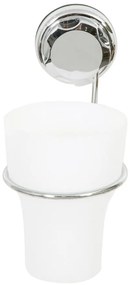 Suport pentru periuța de dinți argintiu autoadeziv din metal Bestlock Bath – Compactor