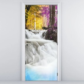 Fototapet pentru ușă - Erawan, cascadă în pădure (95x205cm)
