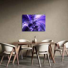 Tablou pe sticlă abstracție tehnică (70x50 cm)