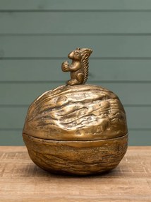 Cutie decorativa din aluminiu, cu model veverita