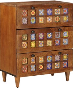 vidaXL Bufet castan 60 x 33 x 75 cm Lemn de mango solid