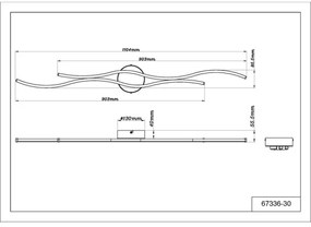 Plafonieră LED Globo 67336-30 BOYD LED/30W/230V 3000K