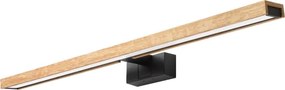 Brilagi - Iluminare LED pentru oglindă de baie 3-în-1 WOODY MIRROR LED/15W/230V IP44 negru/stejar