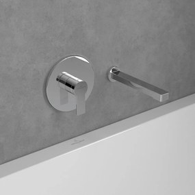 Baterie dus incastrata Villeroy&Boch Architectura monocomanda crom lucios fara corp ingropat