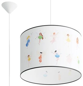 Lustră pe cablu pentru copii Sollux SL.1417 FAIRY 1xE27/15W/230V d. 40 cm