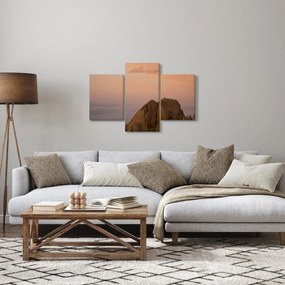 Tablou cuu apus de soare în stânci (90x60 cm)