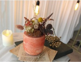 Ghiveci decorativ cu flori artificiale, homs seria A620,17x5.5x9 cm,30356