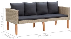 Canapea de gradina Culoare gri inchis, CHESTON
