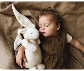 Pluș de îmbrățișat cu sunete și lumină Moonie iepuraș 2.0 organic sand