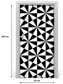 Autocolante pentru usi fundal geometrică