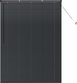 vidaXL Jaluzele venetiene Manual Negru 175 x 135 cm Aluminiu