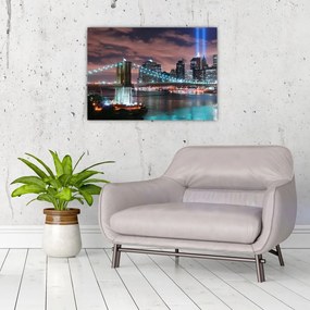 Tablou pe sticlă - New York, Manhattan (70x50 cm)