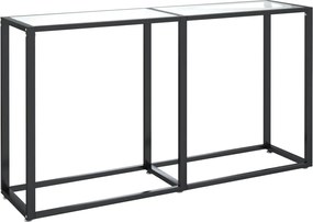 vidaXL Masă consolă, transparent, 140x35x75,5 cm, sticlă securizată